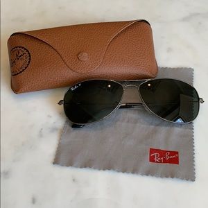 Ray-Ban Polarized Cockpit Aviator Sunglasses
